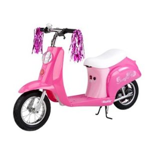 pink Razor electric scooter